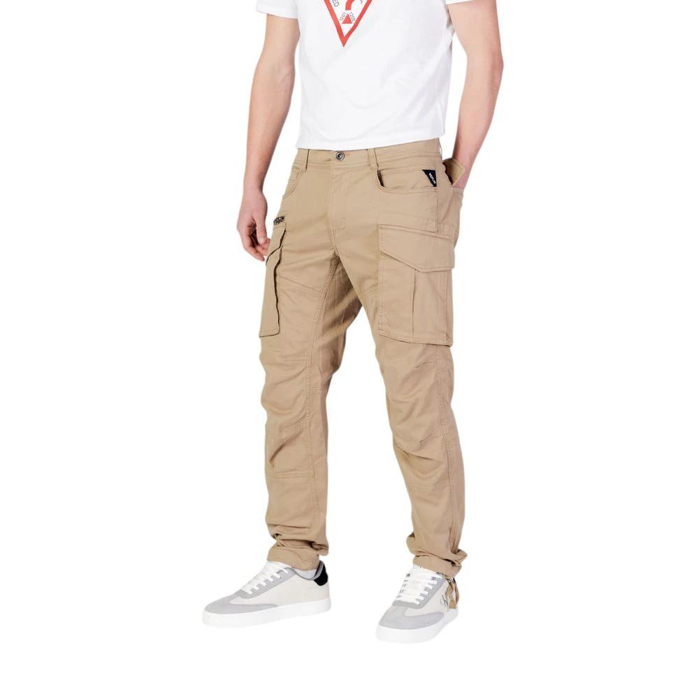 Replay Beige Cotton Relaxed Fit Jeans by Replay