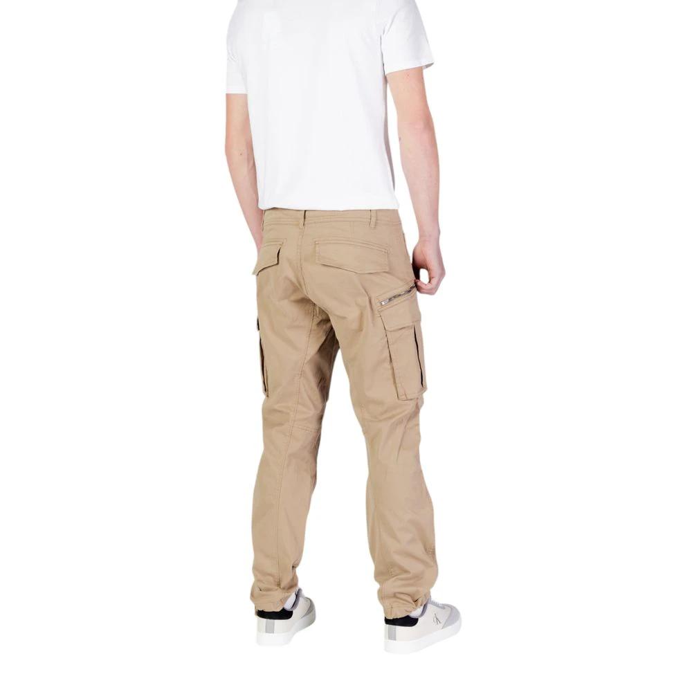 Replay Beige Cotton Relaxed Fit Jeans by Replay