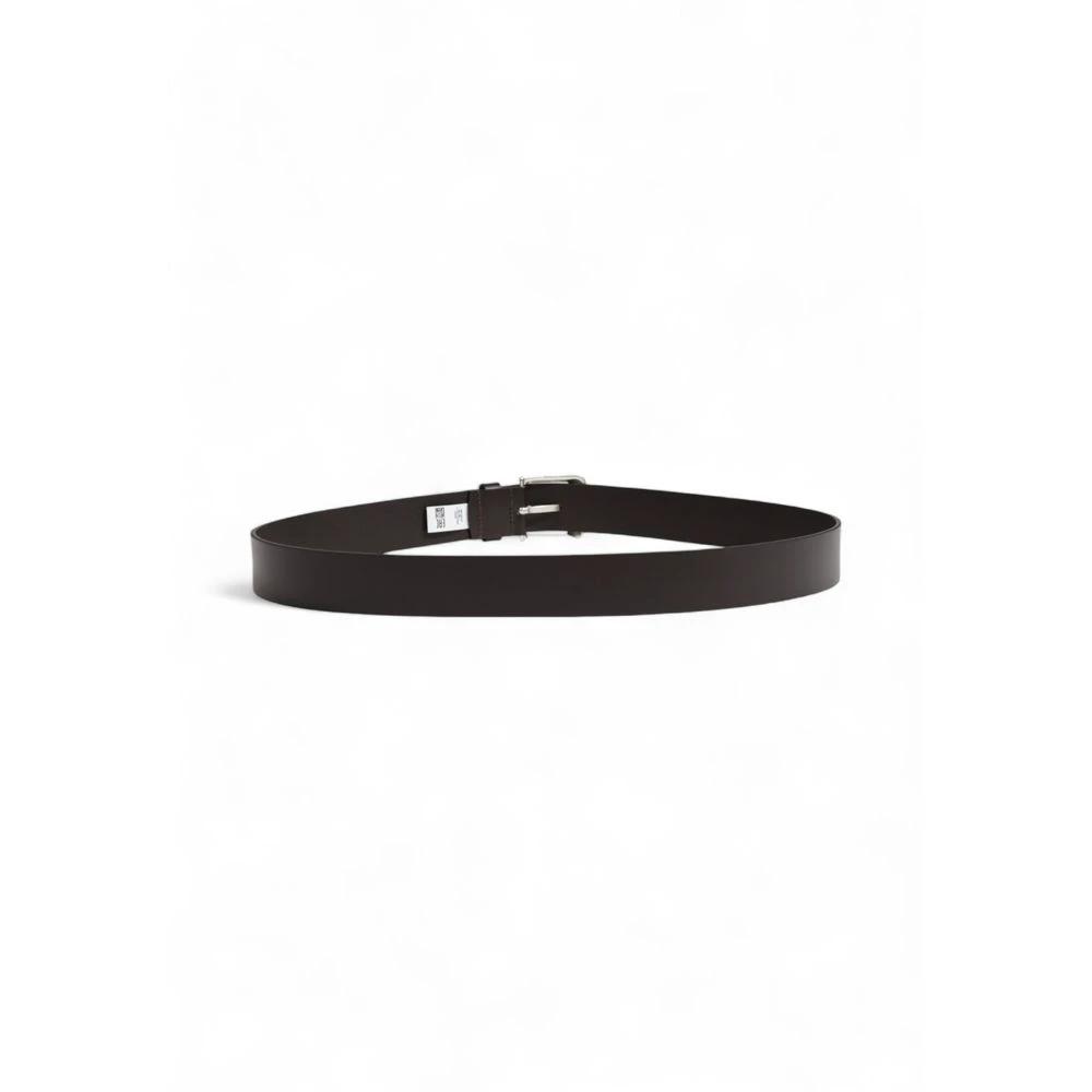 Hugo Boss Brown Leather Regular Belt by Hugo Boss
