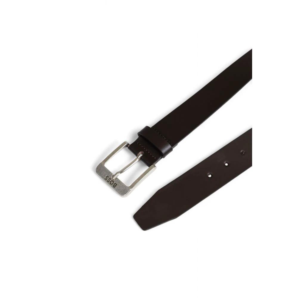 Hugo Boss Brown Leather Regular Belt by Hugo Boss