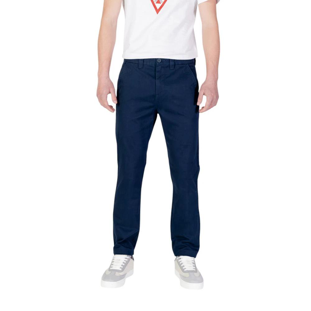 Tommy Hilfiger Jeans Blue Cotton Skinny Pants by Tommy Hilfiger Jeans