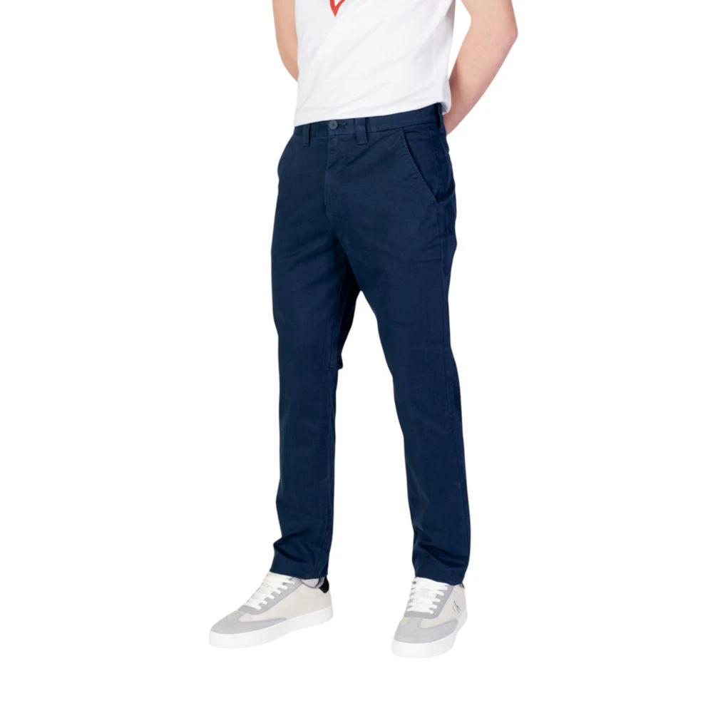 Tommy Hilfiger Jeans Blue Cotton Skinny Pants by Tommy Hilfiger Jeans