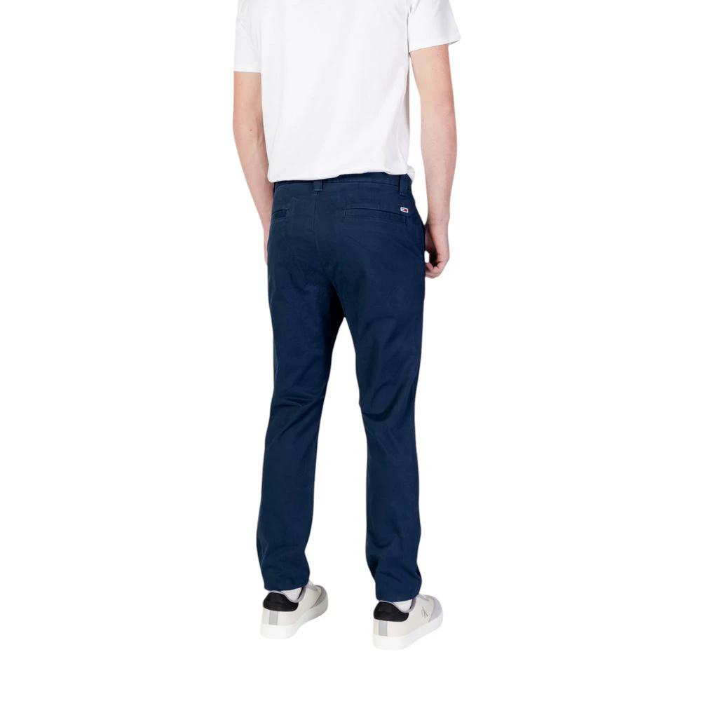 Tommy Hilfiger Jeans Blue Cotton Skinny Pants by Tommy Hilfiger Jeans