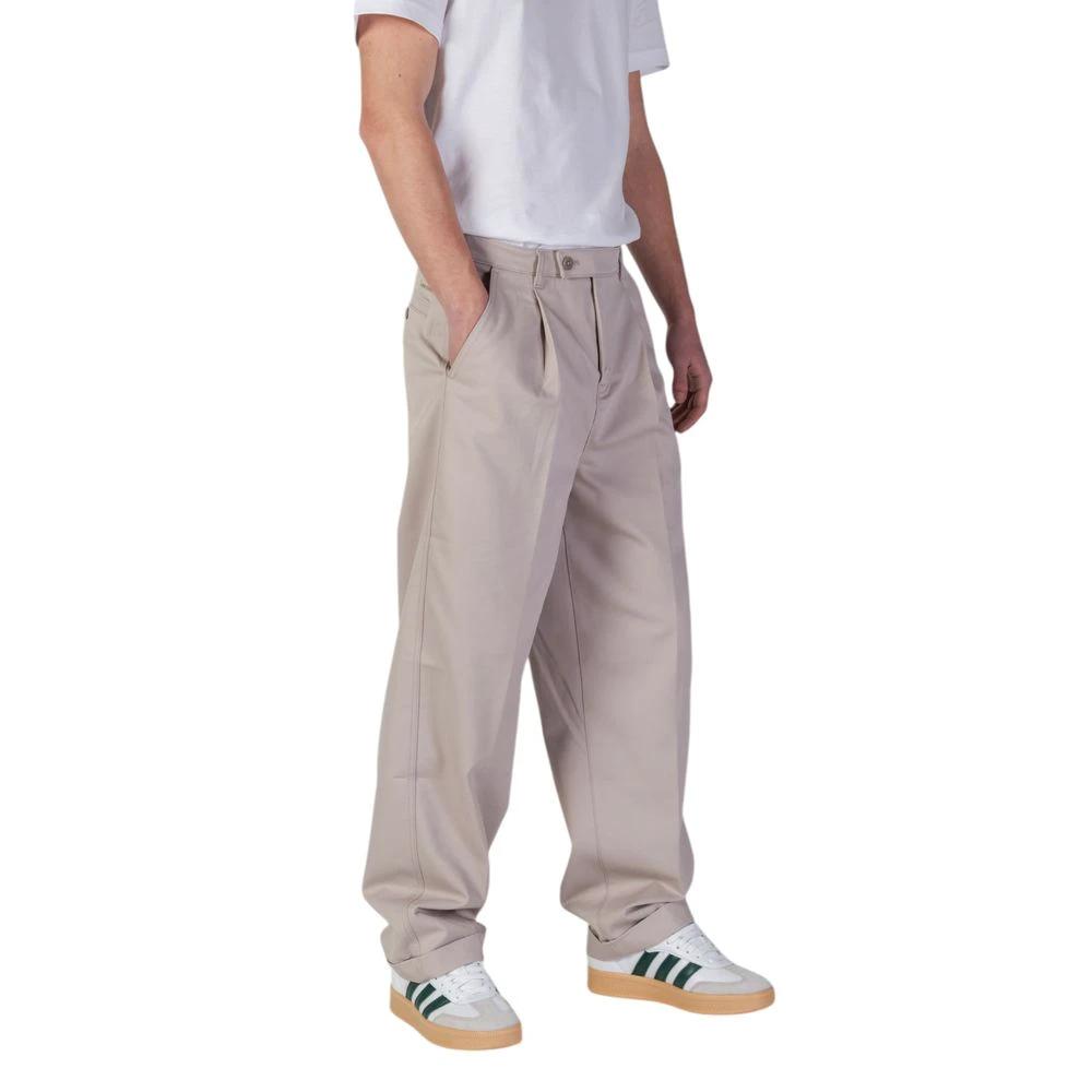 Calvin Klein Jeans Beige Recycled Polyester Casual Pants by Calvin Klein Jeans