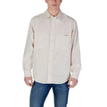 Calvin Klein Jeans Beige Recycled Cotton Shirt by Calvin Klein Jeans