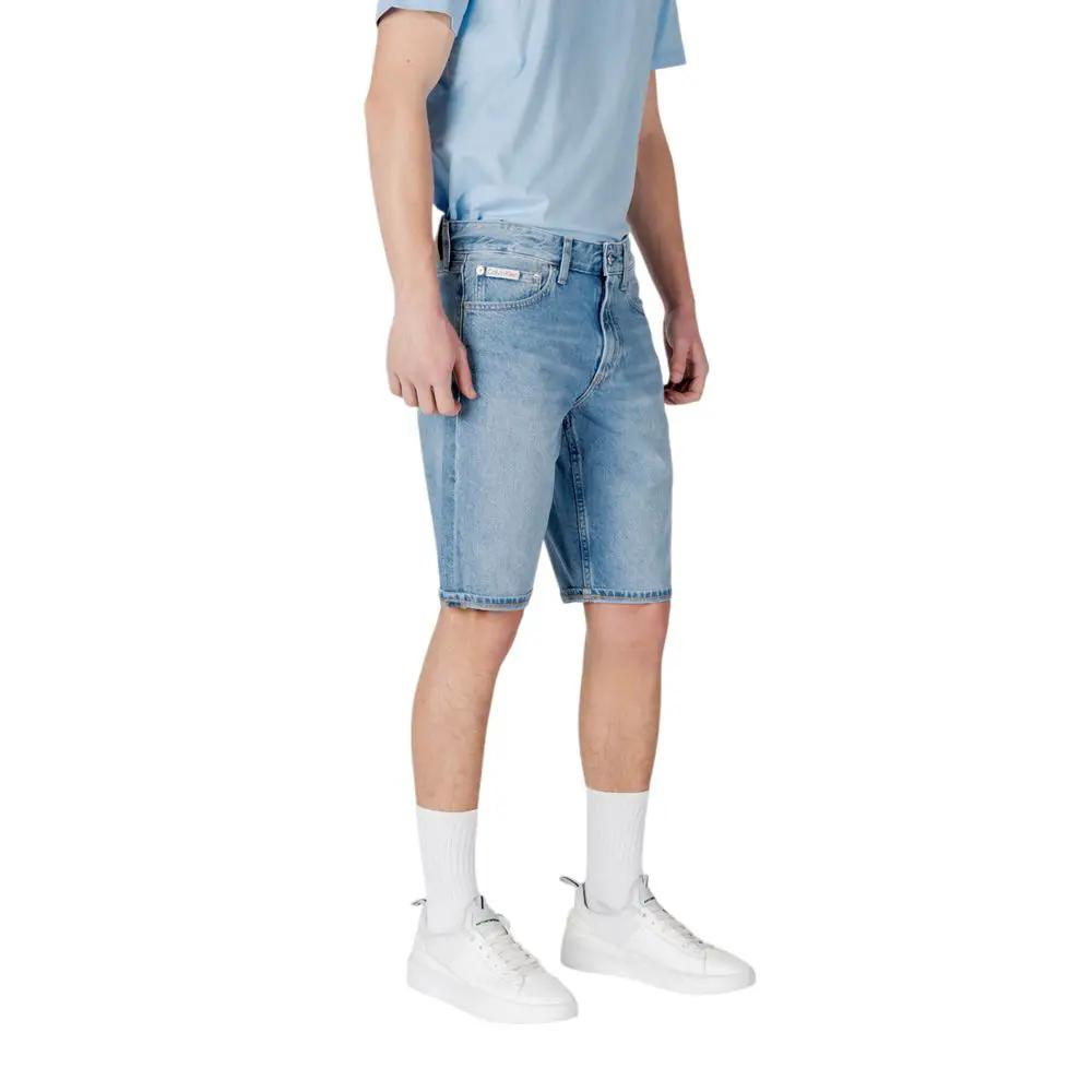 Bermuda en coton bleu Calvin Klein Jeans