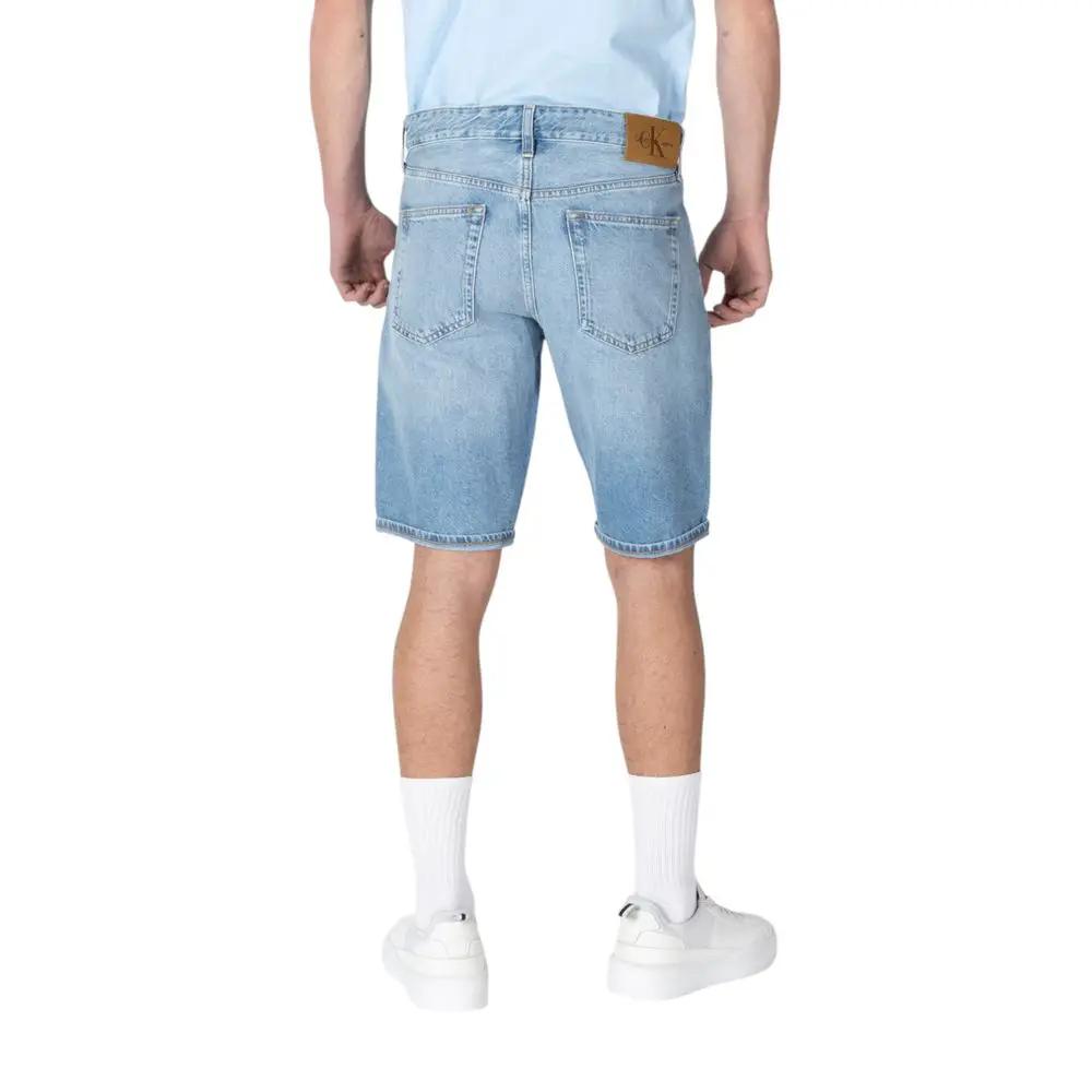 Bermuda en coton bleu Calvin Klein Jeans