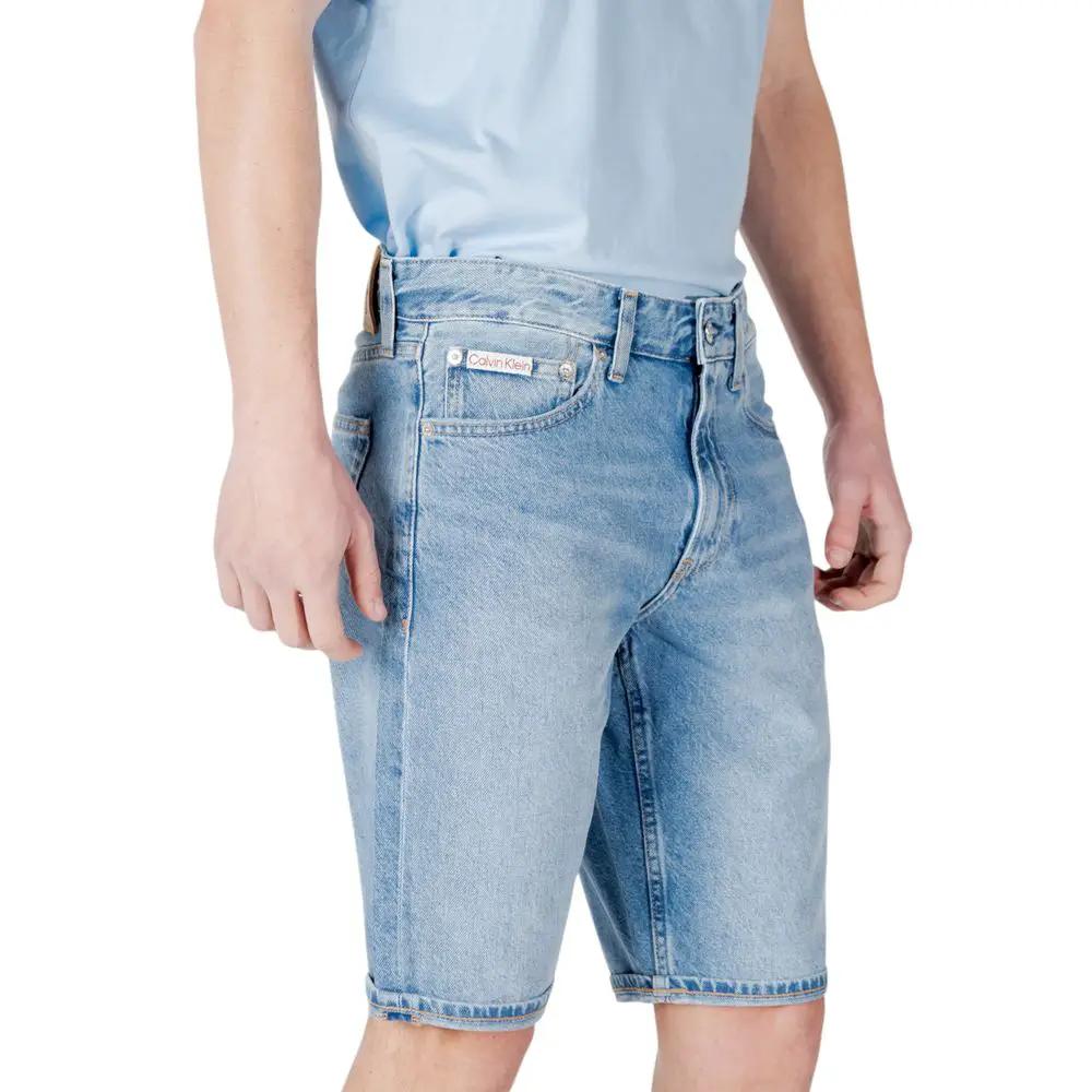 Bermuda en coton bleu Calvin Klein Jeans