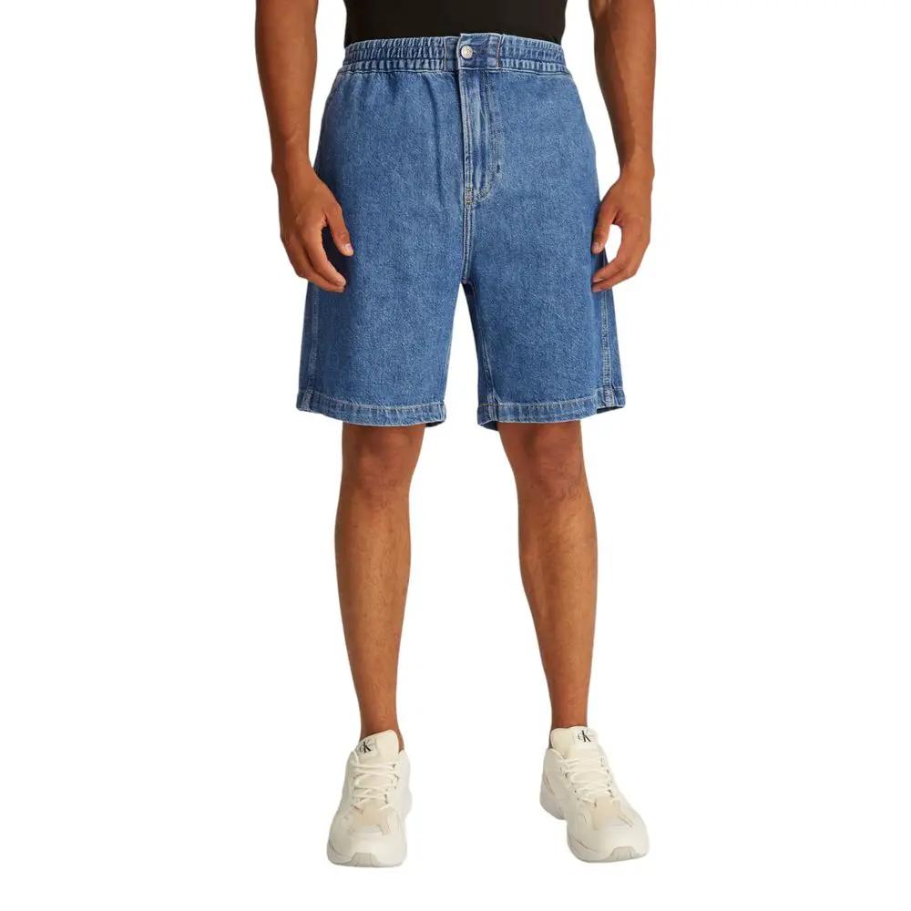 Bermuda en coton bleu Calvin Klein Jeans