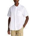 Chemise à manches courtes en lin blanc Calvin Klein Jeans
