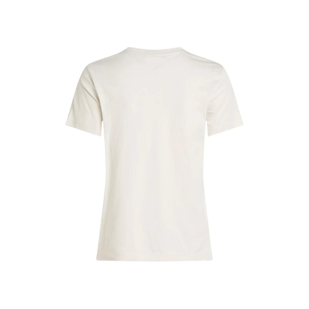 Calvin Klein Jeans Beige Recycled Cotton T-Shirt by Calvin Klein Jeans