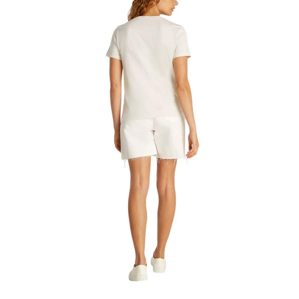 Calvin Klein Jeans Beige Recycled Cotton T-Shirt by Calvin Klein Jeans
