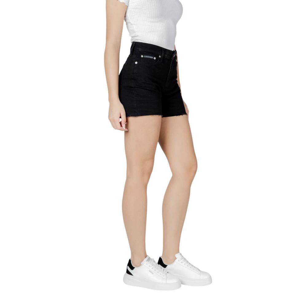 Calvin Klein Jeans Black Cotton Shorts by Calvin Klein Jeans