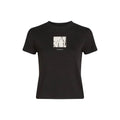 T-shirt noir en coton recyclé Calvin Klein Jeans