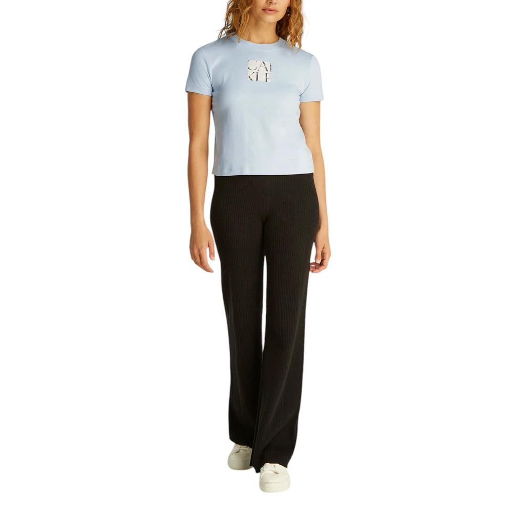 Calvin Klein Jeans Blue Recycled Cotton T-Shirt by Calvin Klein Jeans