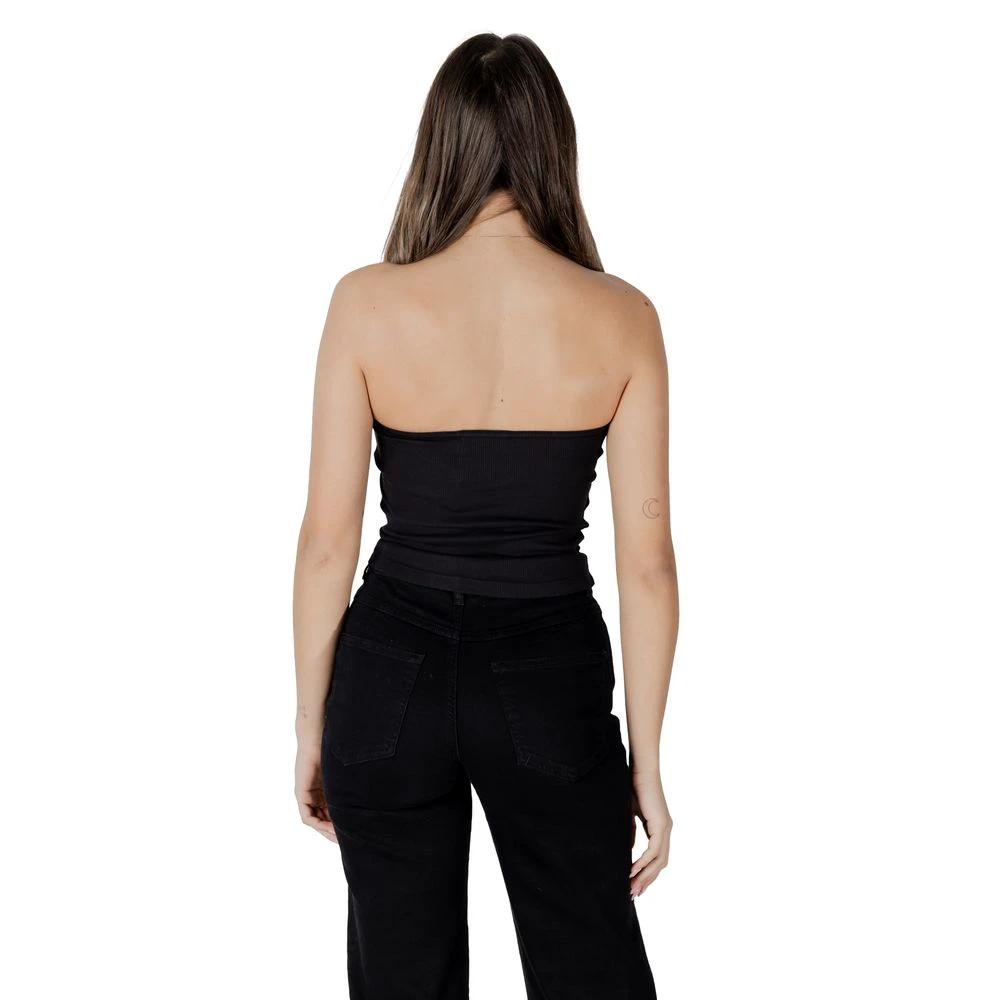 Calvin Klein Jeans Black Recycled Cotton Top by Calvin Klein Jeans
