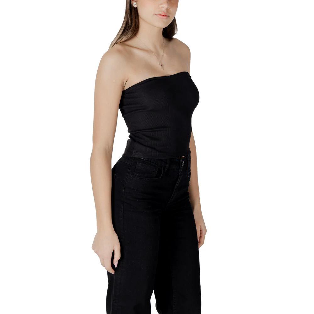 Calvin Klein Jeans Black Recycled Cotton Top by Calvin Klein Jeans