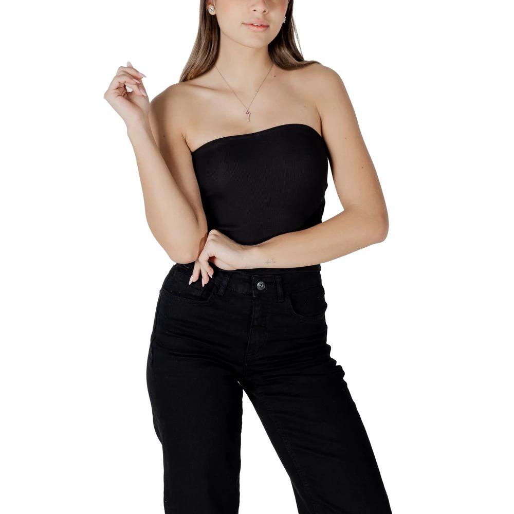 Calvin Klein Jeans Black Recycled Cotton Top by Calvin Klein Jeans