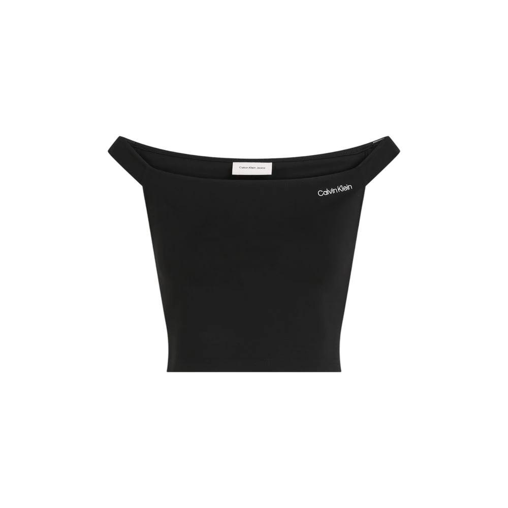Calvin Klein Jeans Black Viscose Top by Calvin Klein Jeans