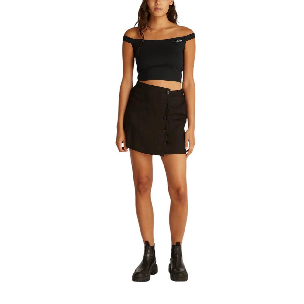 Calvin Klein Jeans Black Viscose Top by Calvin Klein Jeans