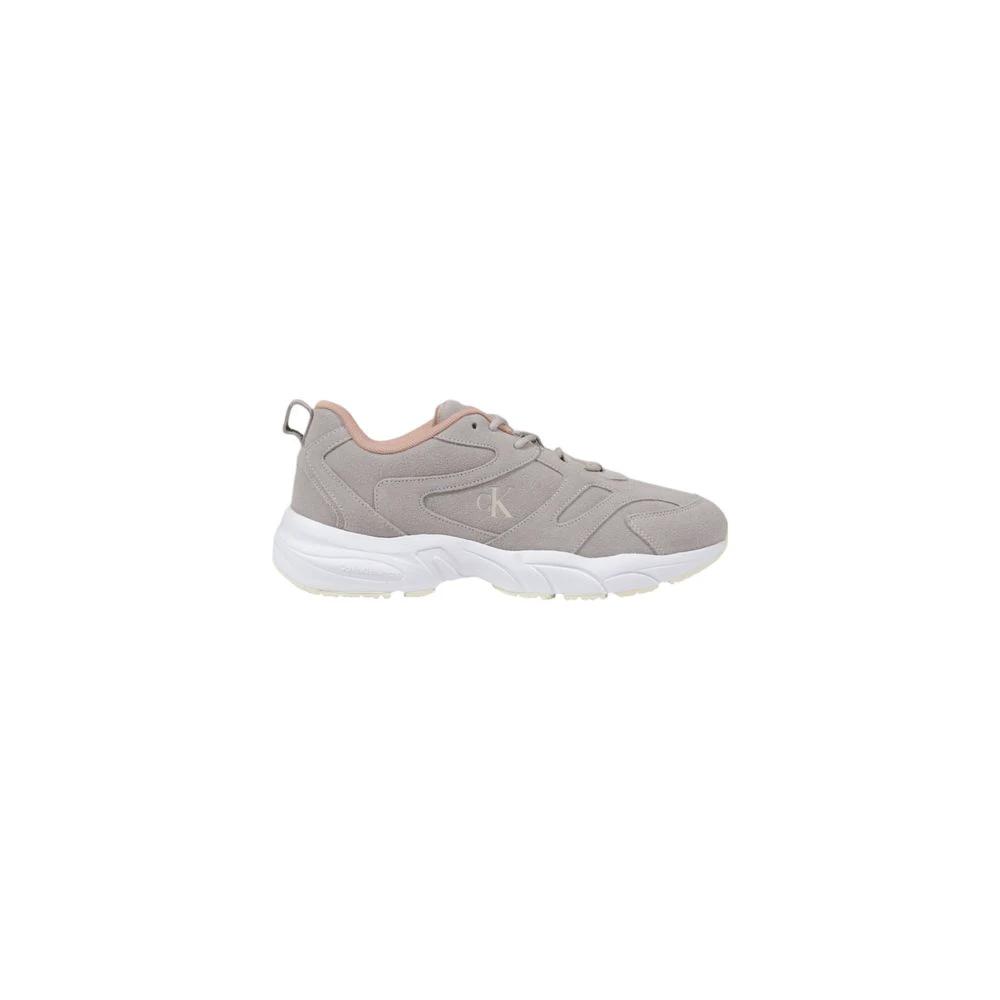 Calvin Klein Jeans Gray Artificial Leather Athletic Sneakers by Calvin Klein Jeans