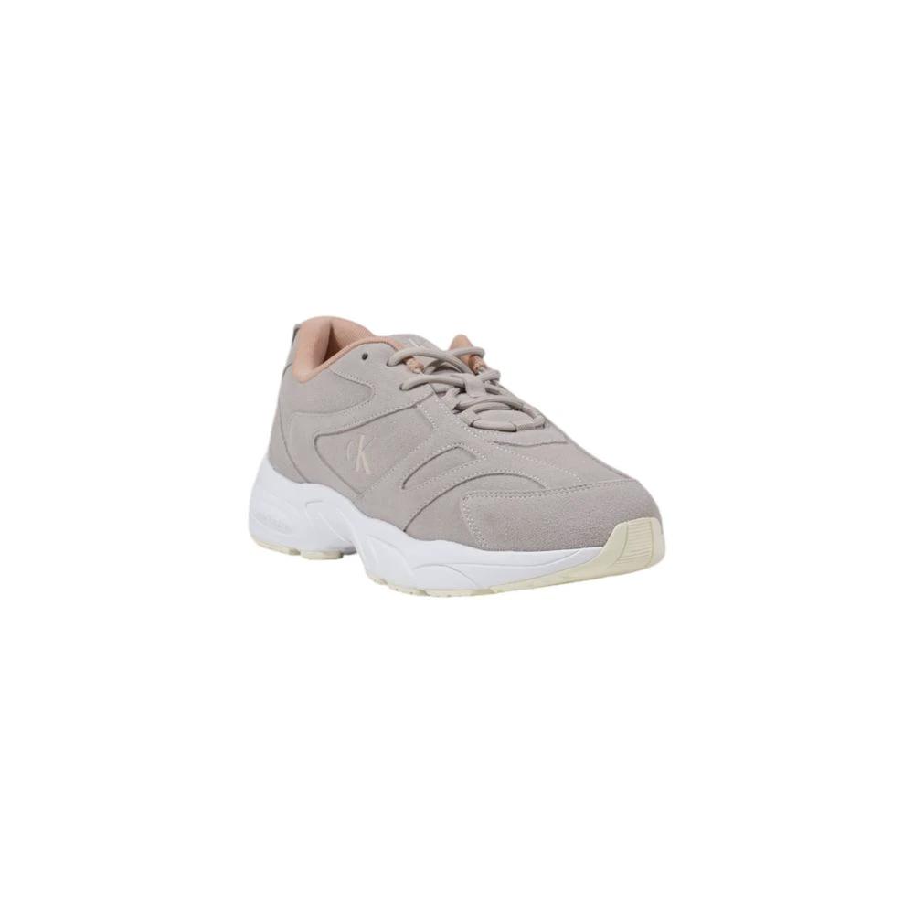 Calvin Klein Jeans Gray Artificial Leather Athletic Sneakers by Calvin Klein Jeans