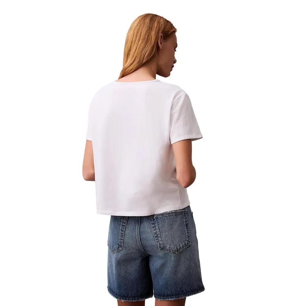 Calvin Klein Jeans White Recycled Cotton T-Shirt