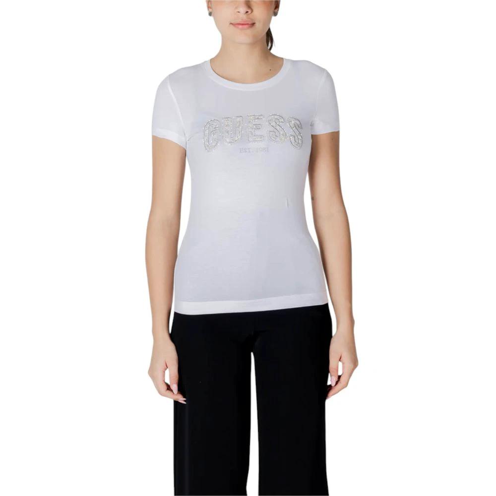 Guess White Cotton T-Shirt by Guess