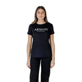 Armani Exchange Black Cotton Long Sleeve T-Shirt
