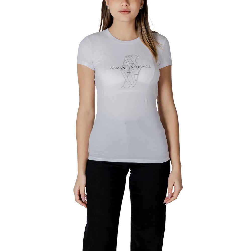 Armani Exchange White Cotton T-Shirt by Armani Exchange