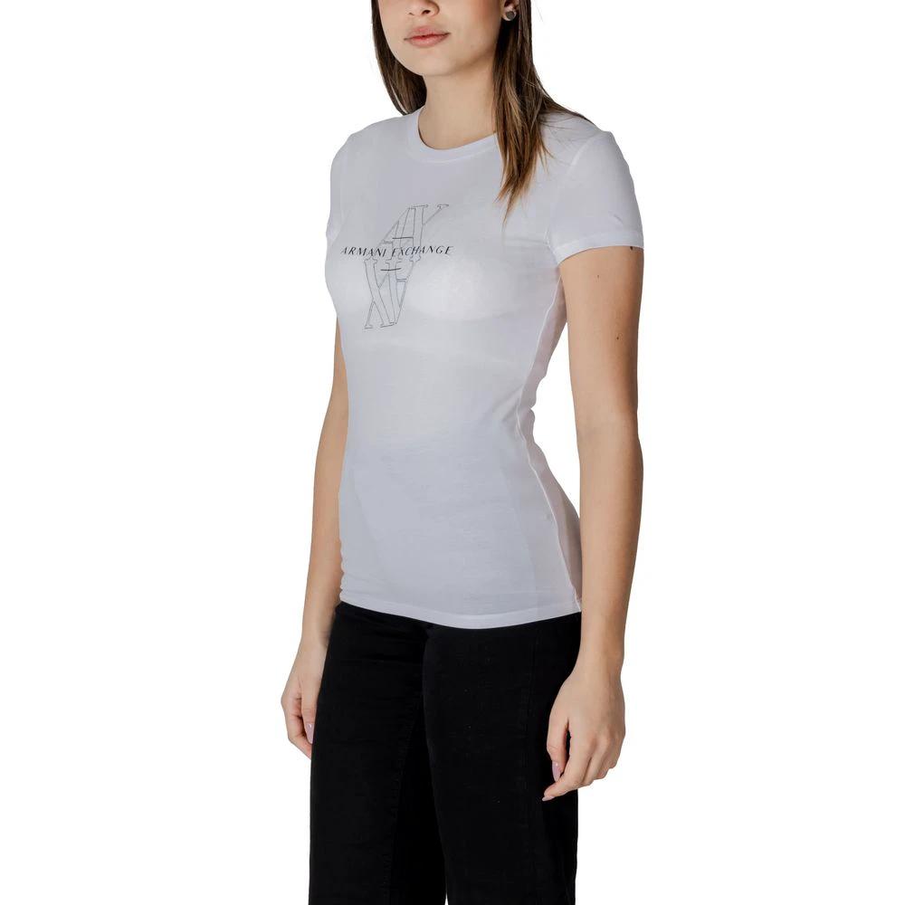 Armani Exchange White Cotton T-Shirt by Armani Exchange