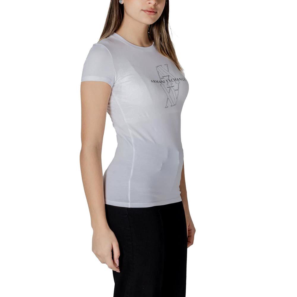 Armani Exchange White Cotton T-Shirt by Armani Exchange
