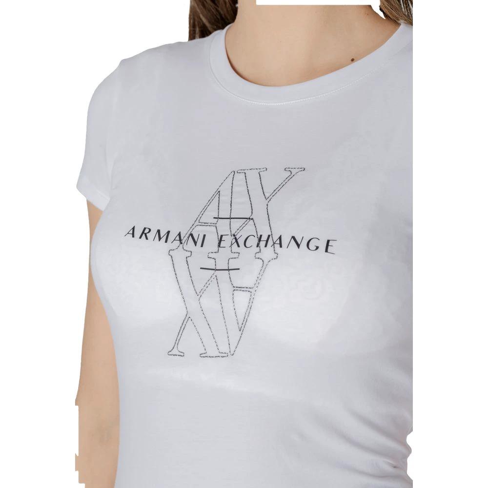 Armani Exchange White Cotton T-Shirt by Armani Exchange
