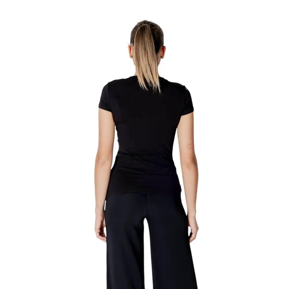 Armani Exchange Black Cotton T-Shirt