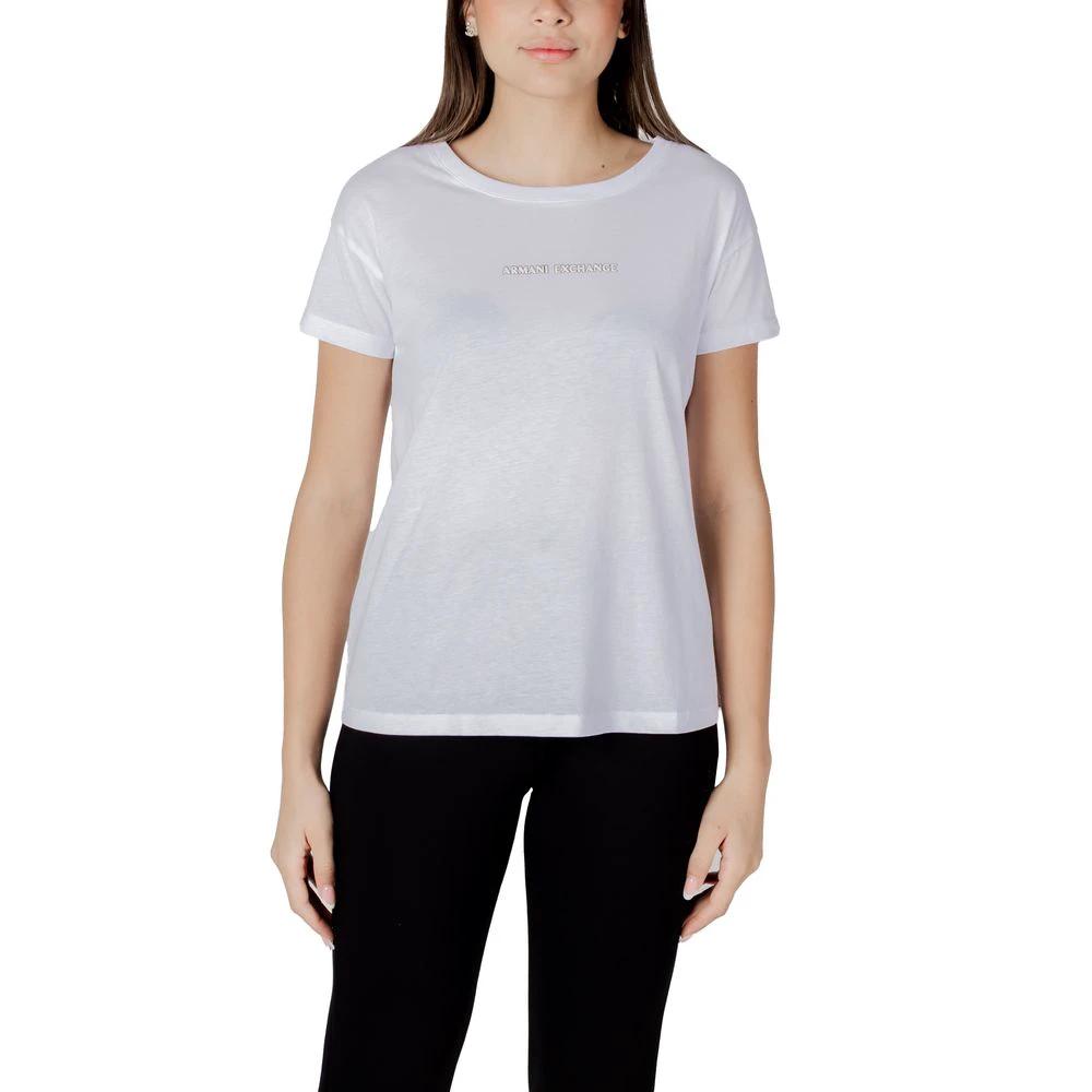 Armani Exchange White Cotton T-Shirt by Armani Exchange