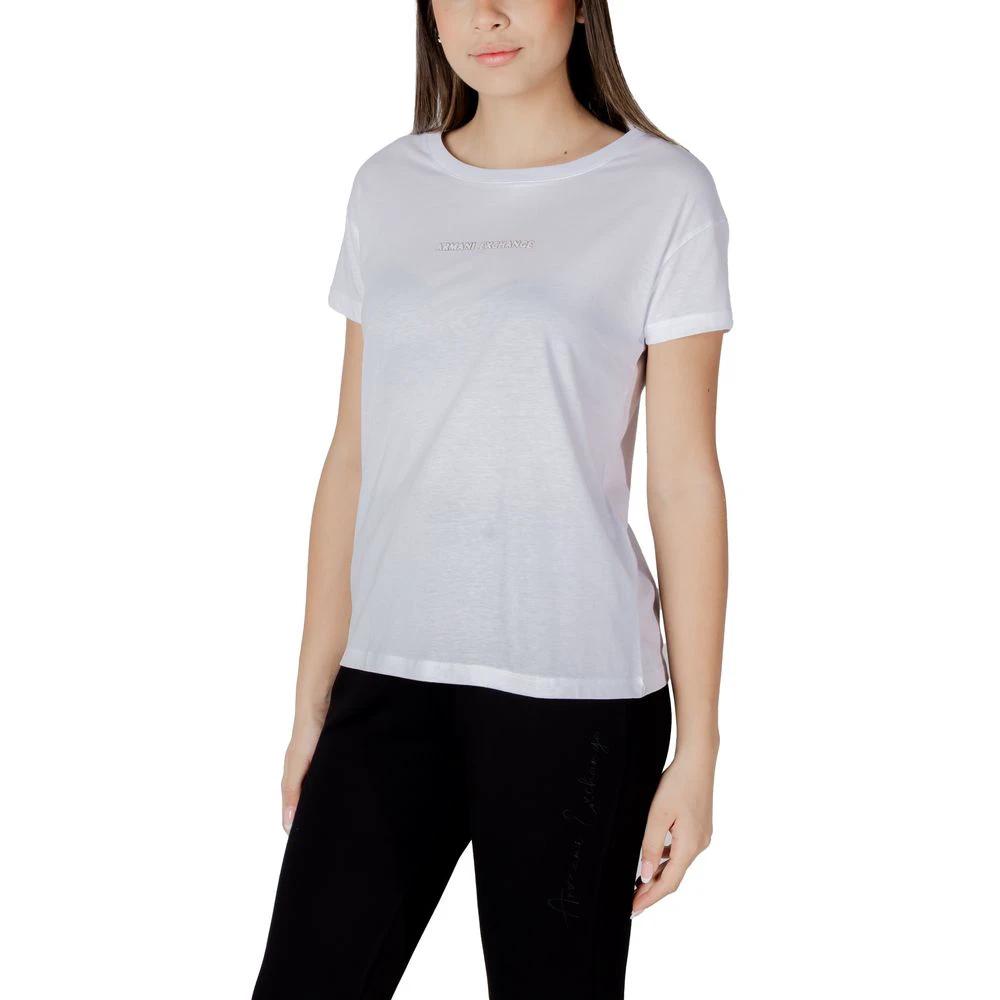 Armani Exchange White Cotton T-Shirt by Armani Exchange