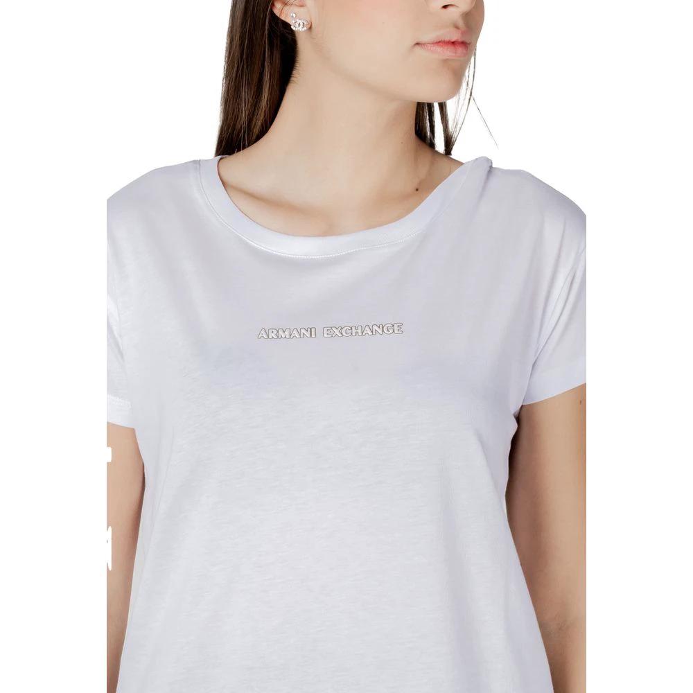 Armani Exchange White Cotton T-Shirt by Armani Exchange