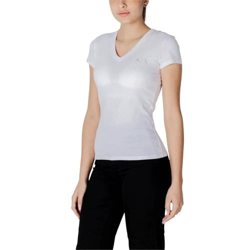 T-shirt blanc en coton Armani Exchange
