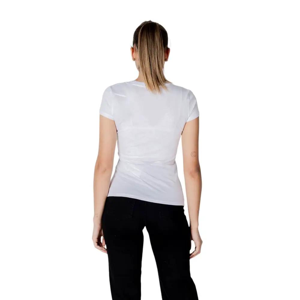 T-shirt blanc en coton Armani Exchange