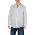 Armani Exchange White Linen Dress Shirt by Armani Exchange