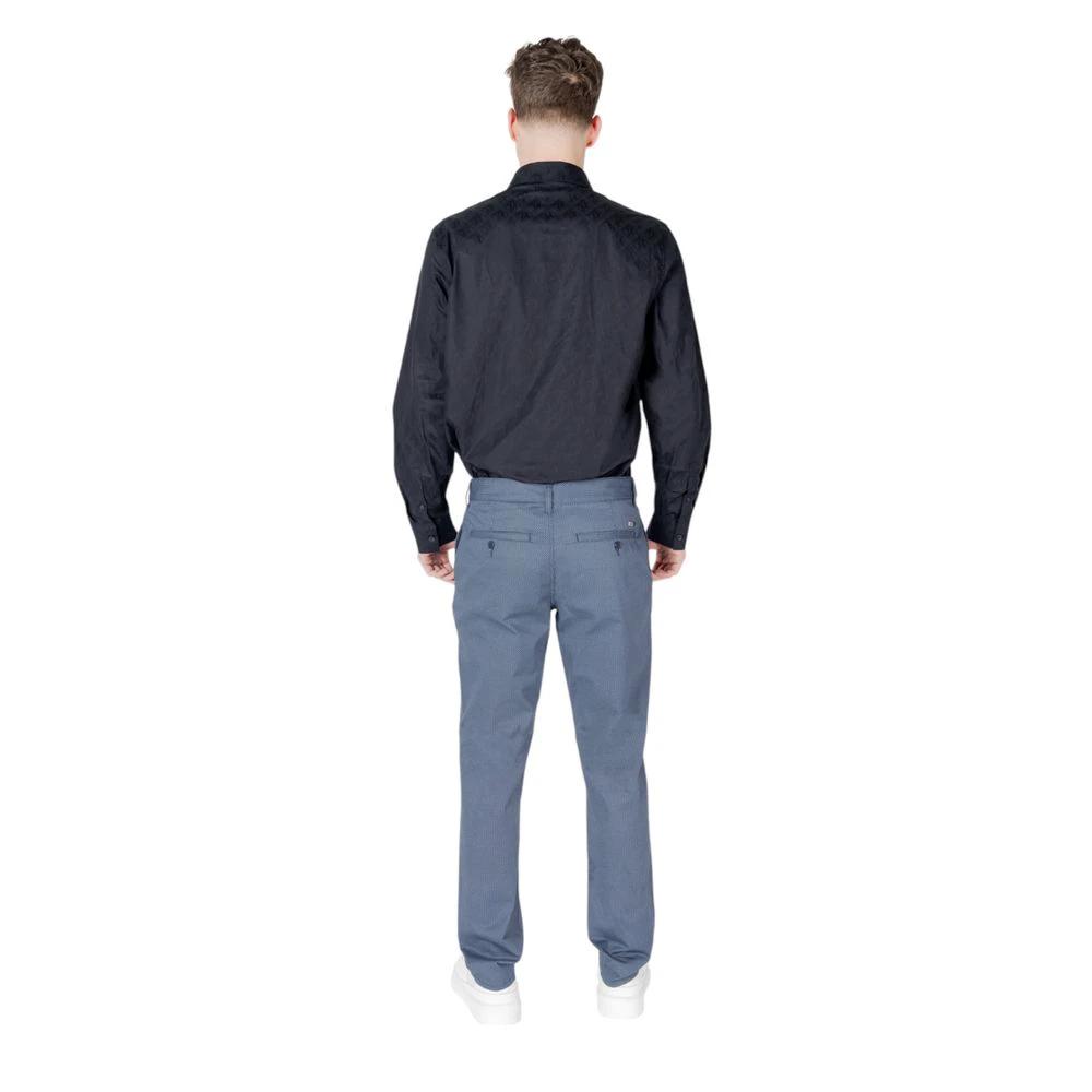 Armani Exchange Blue Cotton Skinny Pants by Armani Exchange