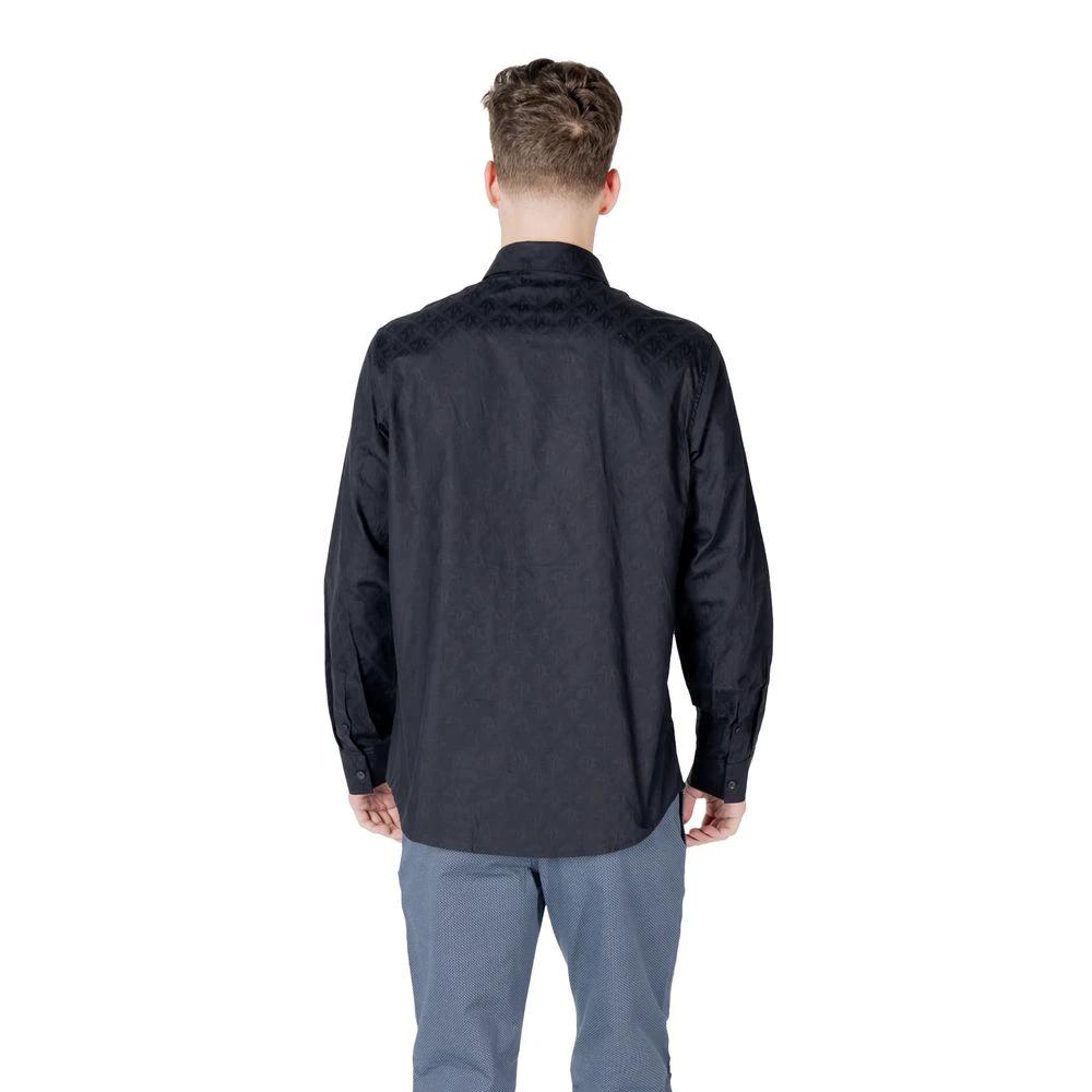 Armani Exchange Blue Cotton Shirt by Armani Exchange