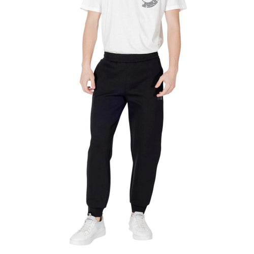 Armani Exchange Black Cotton Joggers (Workout Pants) by Armani Exchange