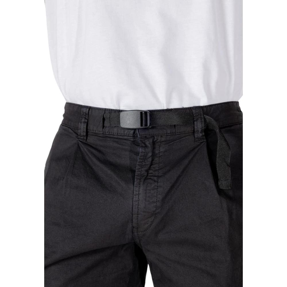 Hugo Boss Black Cotton Bermuda Shorts by Hugo Boss