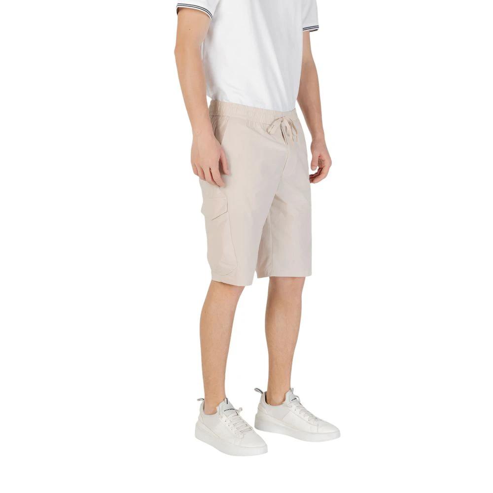 Hugo Boss Beige Polyester Bermuda Shorts by Hugo Boss