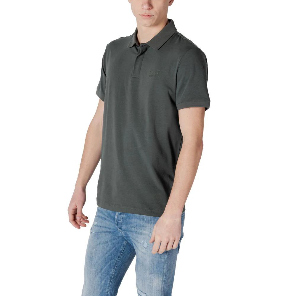 EA7 Emporio Armani Green Cotton Polo Shirt by EA7 Emporio Armani