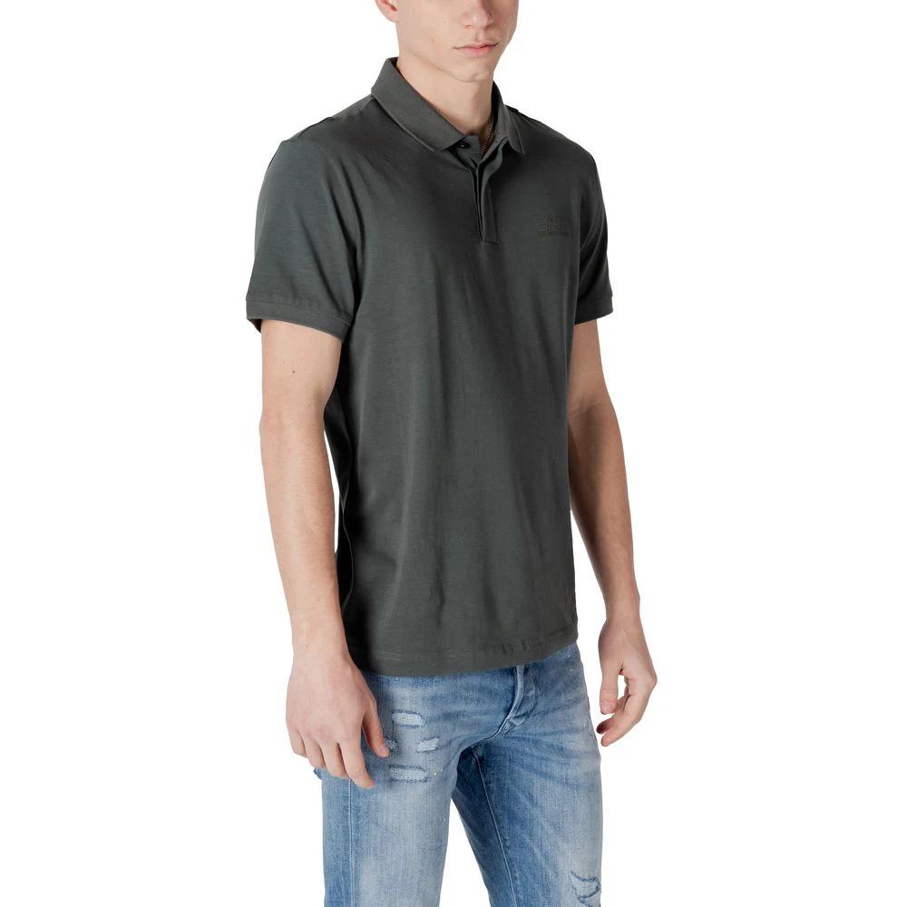 EA7 Emporio Armani Green Cotton Polo Shirt by EA7 Emporio Armani