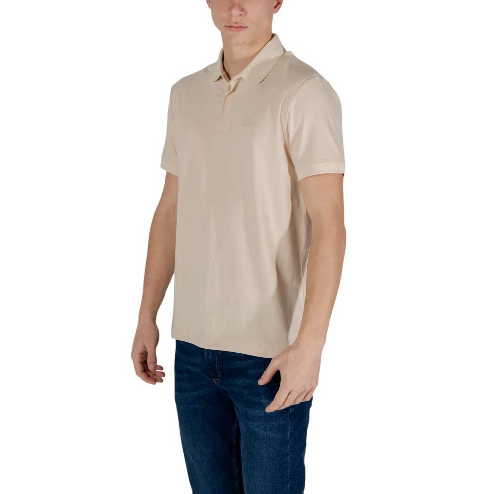 EA7 Emporio Armani Beige Cotton Polo Shirt by EA7 Emporio Armani