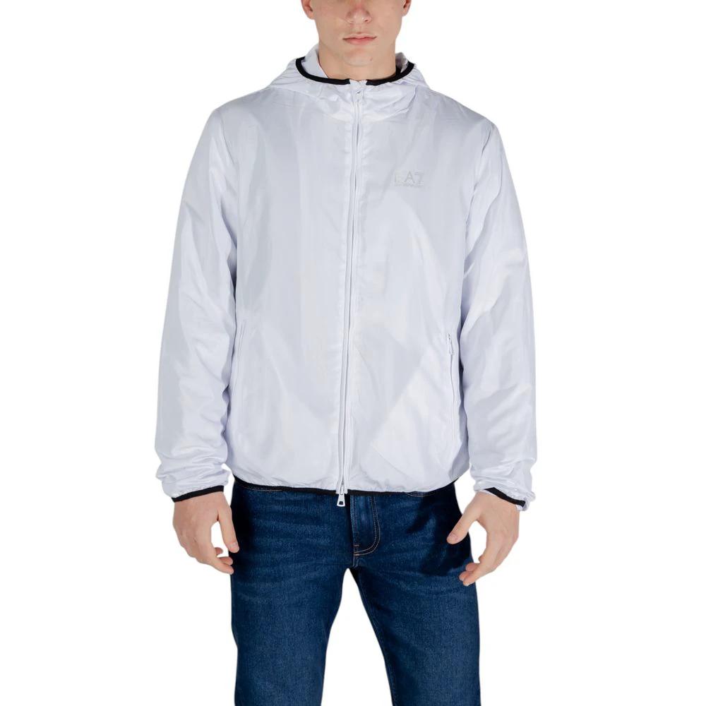 EA7 Emporio Armani White Polyester Shell Jacket by EA7 Emporio Armani