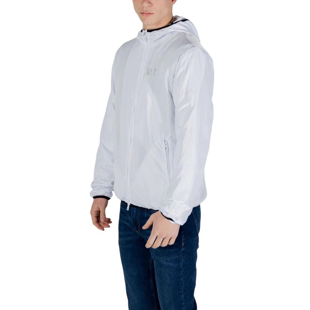 EA7 Emporio Armani White Polyester Shell Jacket by EA7 Emporio Armani